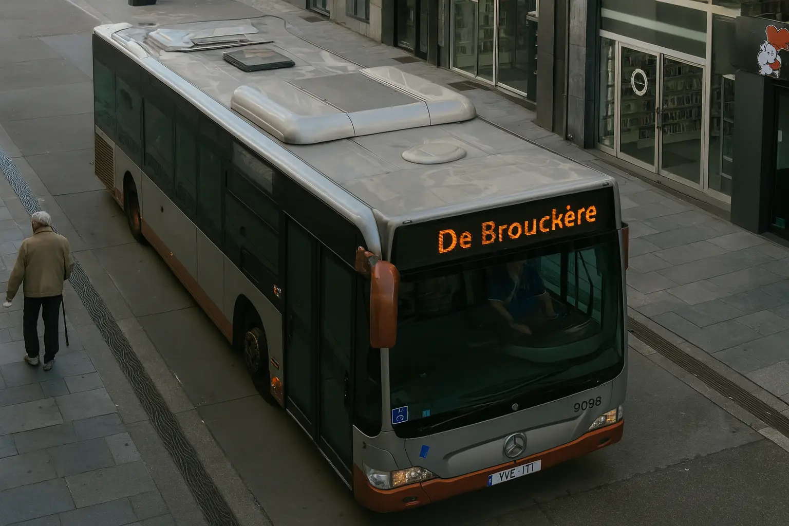 Trajet bus De  Lijn